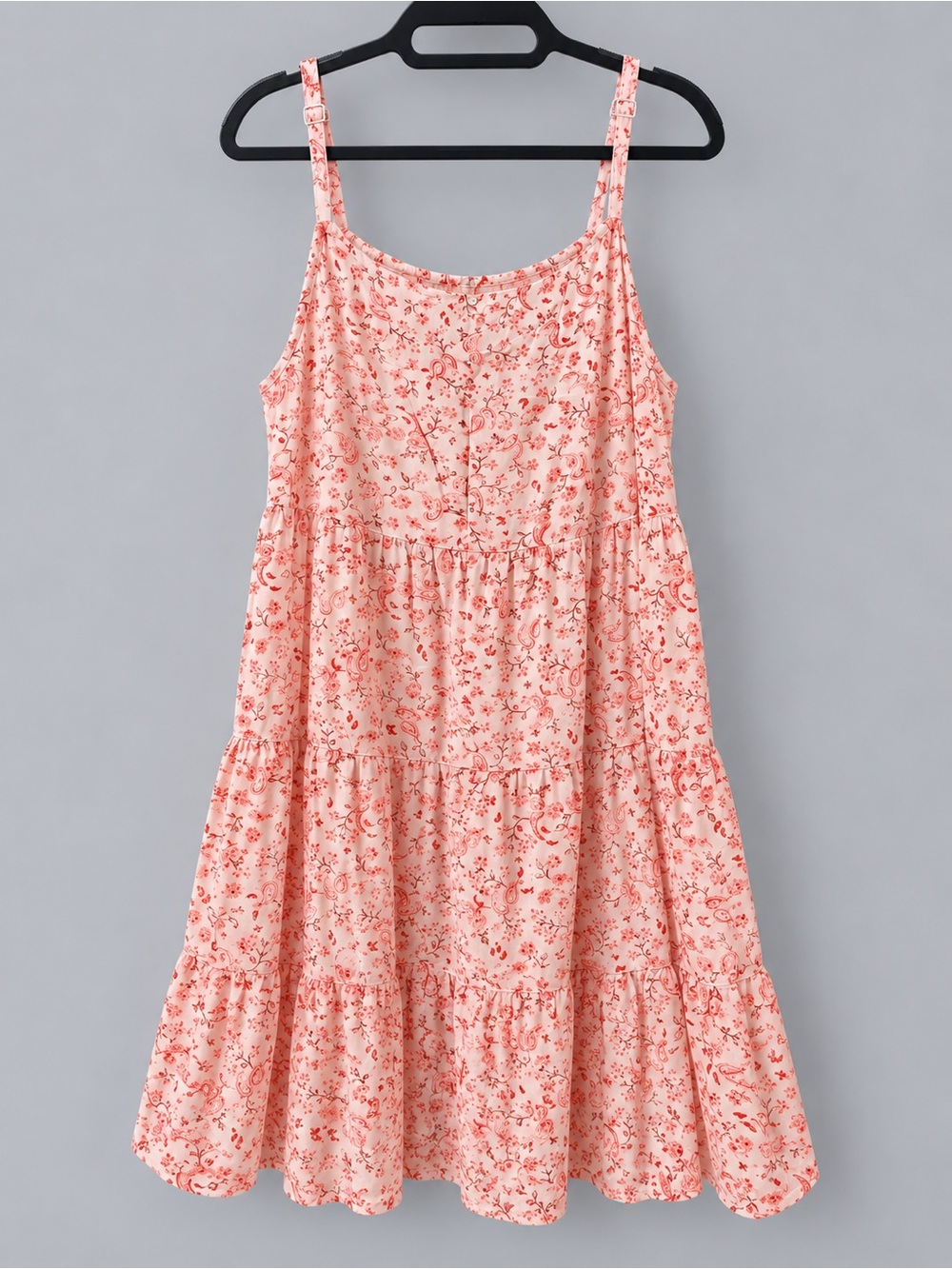 Old Navy Women’s XL Pink Paisley Tiered Cami Sundress
